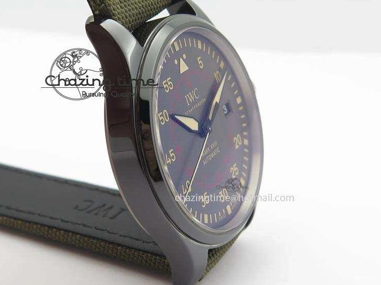 MIROTIME 0304 SunProtective MARK XVII IW324702 Real Ceramic MK Best Edition Green Dial On Green Nylon Strap A 7288